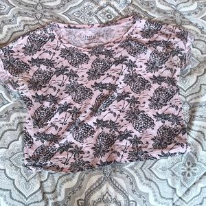 Pink crop too with pineapples